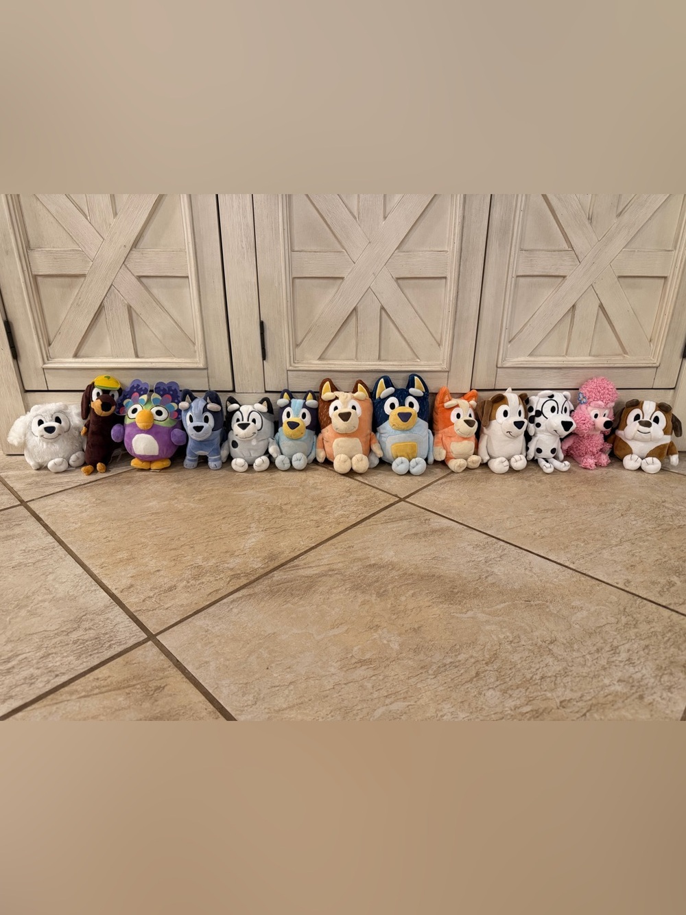 Bluey Plush Lot of 13 Moose Toys Lila Winton Snickers Chloe Jack Chattermax Coco